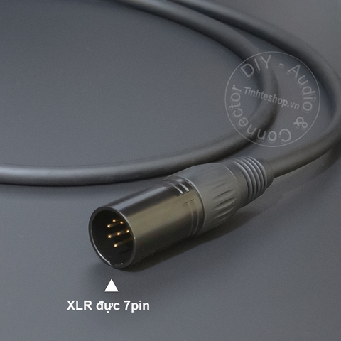 Cáp XLR 7 pin cho micro thu âm 0.2 đến 20 mét - 7pin XLR male to female cable for diy microphone receiver