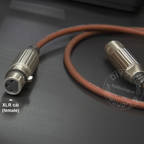 Cáp XLR đực sang XLR cái 2 sợi DIY 0.5M đến 10M cắm cho SUB Mixer Vang Đẩy - XLR male to XLR female cable 2 wire