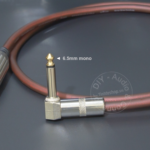 Dây mic 6ly sang canon cái DIY 0.2 đến 5 mét - 6.35mm mono to XLR female audio cable
