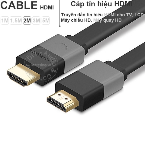 Cáp HDMI dẹt mỏng 4K Ugreen HD120 1M 1.5M 2M 3M 5M - Ultra flat cable V1.4 4K