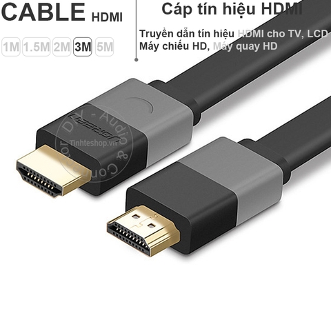Cáp HDMI dẹt mỏng 4K Ugreen HD120 1M 1.5M 2M 3M 5M - Ultra flat cable V1.4 4K