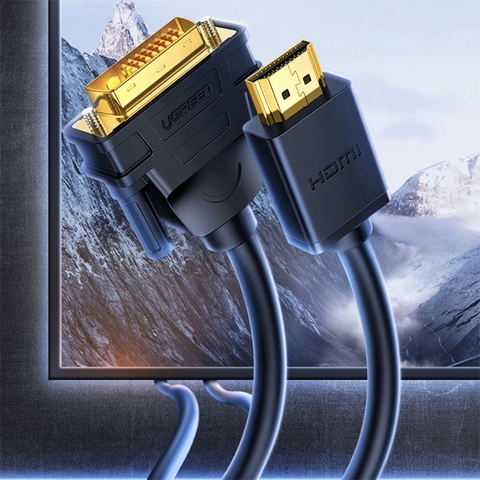 Dây DVI to HDMI 4K dài từ 1 đến 15 mét Ugreen HD106 - HDMI to DVI 4K cable