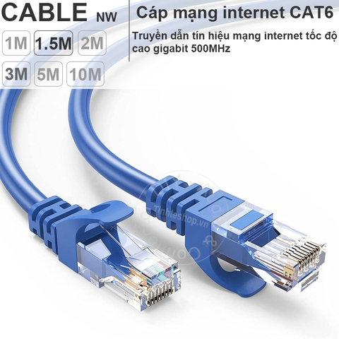 Cáp mạng CAT6 bấm sẵn 1M 1.5M 2M 3M 5M 10M King-Master - Cat6 ethernet cable gigabit