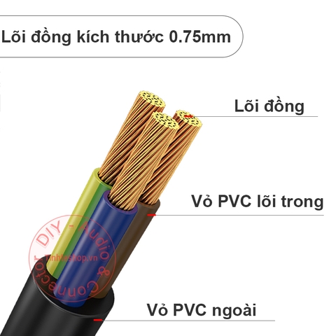 Cáp nguồn C13 C14 UPS PDU - Dây nguồn nói dài C13 ra C14