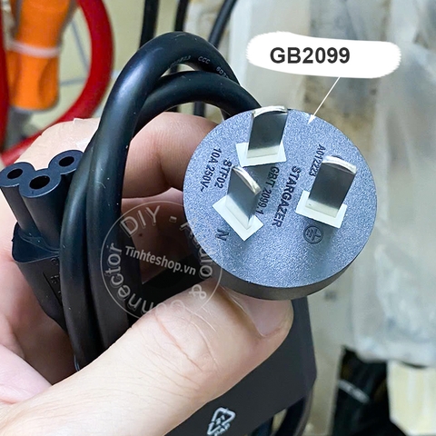 Cáp nguồn sạc máy tính xách tay Dell HP ASUS.v.v. GB2099 to IEC 320 C5
