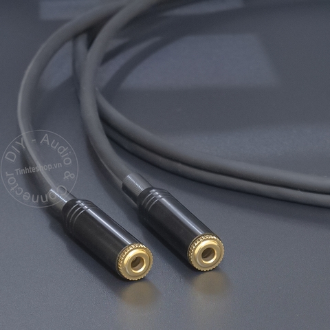 Cáp chia 3.5mm mono 1 thành 2 stereo cho đài cassette DIY 0.2 đến 1 mét - 3.5mm mono audio splitter 1 to 2 stereo