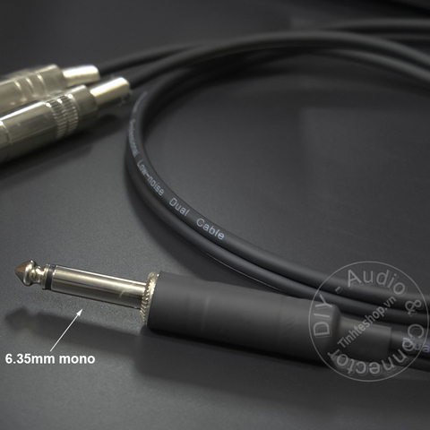 Cáp chia 6ly 1 ra 2 DIY 0.2M đến 1M - Dây 6.5 đực sang 2 cái mono dùng song song