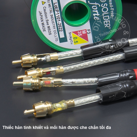Dây chia AV 1 thành 2 DIY 0.2M đến 5M - RCA male to 2 RCA female cable