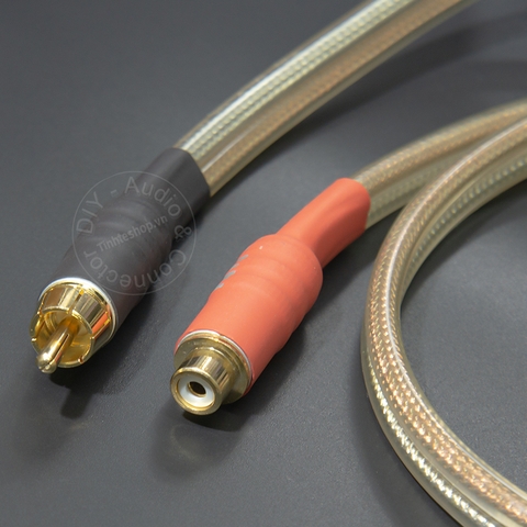 Cáp chia AV RCA 1 ra 2 DIY 0.2M đến 3M - RCA female to 2 RCA female cable