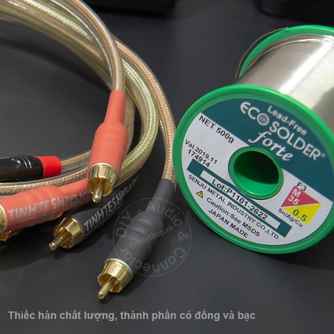 Cáp chia AV RCA 1 ra 2 DIY 0.2M đến 3M - RCA female to 2 RCA female cable