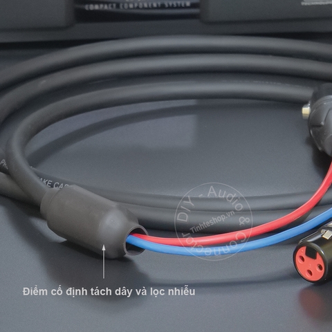 Dây chuyển canon đực sang 2 đực cắm Micro MIxer Đẩy - XLR male to 2 male balanced signal splitter cable