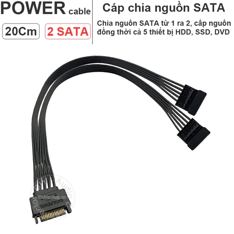 Dây chia nguồn SATA 1 ra 2 20Cm - SATA powe cable 1 in 2 out
