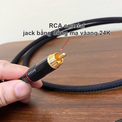 Dây 75 Ohm coaxial S/PDIF đồng mạ bạc chyển tín hiệu âm thanh số cho DAC AMP Smart TV