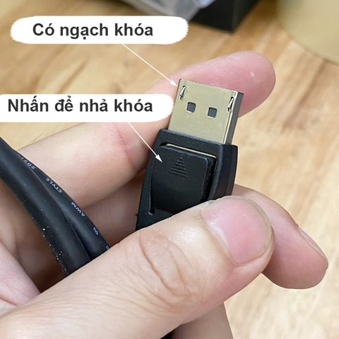 Dây Display 8K V1.4 1.8 mét - Displayport cable 8K60Hz 2K165Hz 4K144Hz