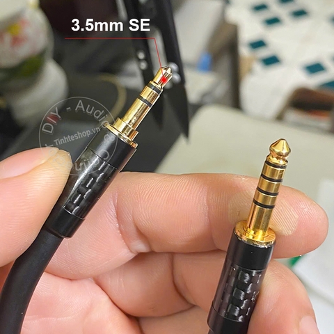 Cáp IC 4.4 sang 3.5 đồng 6N mạ bạc - 3.5mm single ended to 4.4mm balanced cable