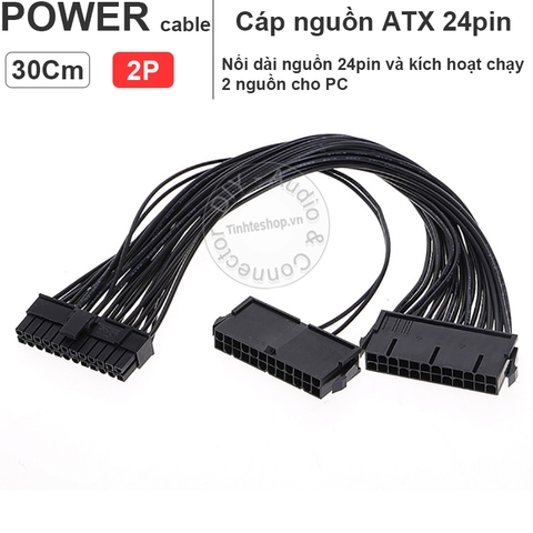 Cáp chạy 2 nguồn ATX 24pin - Power cable 24pin trigger 2 PSU