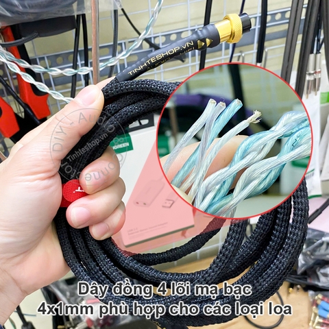 Dây loa 4pin cho HIVI SWAN M200MKIII M100MK2 D1090 Klipsch The Fives Sevens Nines
