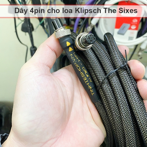 Dây loa Klipsch The Sixes - 4 core main-sub speaker connection cable for Klipsch The Fives Sevens Nines & HiVi-Swan D200/D300