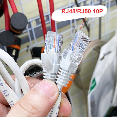Dây mạng Cat5 UTP 10 pin RJ48 RJ50 bấm sẵn 10Cm đến 30 mét