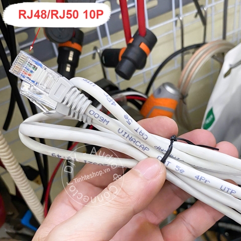 Dây mạng Cat5 UTP 10 pin RJ48 RJ50 bấm sẵn 10Cm đến 30 mét