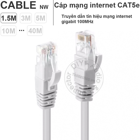 Dây mạng Cat5e bấm sẵn 1.5 mét đến 40 mét King-Master - Cat5e UTP network cable 24AWG