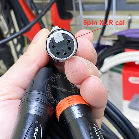 Dây micro Rode NT4 XLR 5pin sang 2 XLR 3pin cắm vào Soundcard Mixers