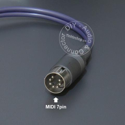 Cáp 7pin sang 2 AV chuyển âm thanh từ Âm ly Beocenter sang loa - 7-pin MIDI to 2 RCA audio cable for B&O amplifier