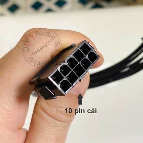 Dây nguồn CPU 10 pin đực cái 20Cm - Power cable for CPU motherboard 10 pin male and female extension