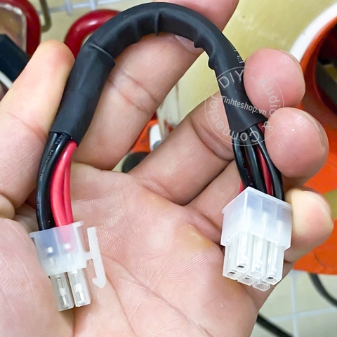Cáp nguồn 6pin đực sang 6 pin đực - 6pin male to male power cable