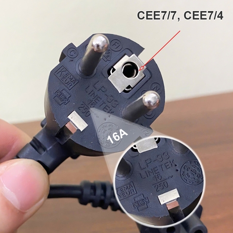 Cáp nguồn 3 chấu cắm cho cục sạc Laptop Dell HP AMP DAC Wim Ultra - C5 to SCHUKO for computer european power cord
