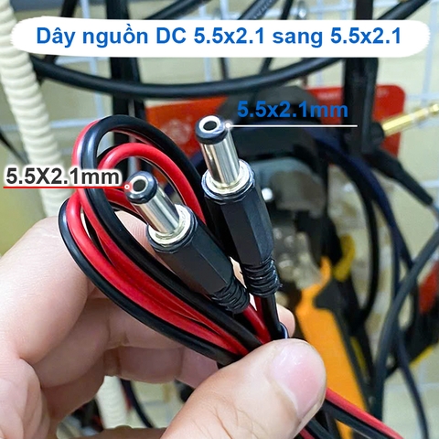 Jack nguồn DC 5.5x2.1mm 10Cm đến 3 mét