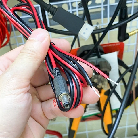 Dây nguồn DC 5.5x2.1mm lõi đồng 0.5mm 20AWG