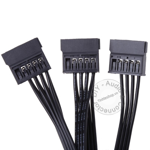 Cáp nguồn 4pin IDE ra 5 SATA 60Cm - Molex IDE 4 pin to 5 SATA cable