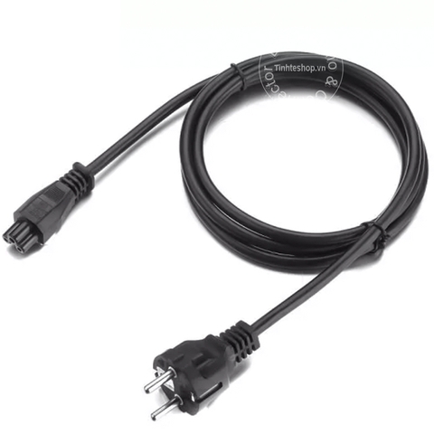 Dây nguồn cho cục sạc Laptop - 3 prong laptop power cord chuko CEE7 to C5 1.5 mét