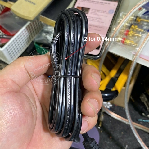 Dây nguồn số 8 phích vuông góc cắm cho TV Đài cát sét Âm ly - NEMA 1-15P to C7 power cord 1.5 meters