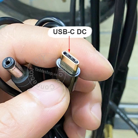 Dây nguồn USB C sang DC 5.5x2.1mm chuyển nguồn ch Pin dự phòng Bộ phát wifi.v.v.