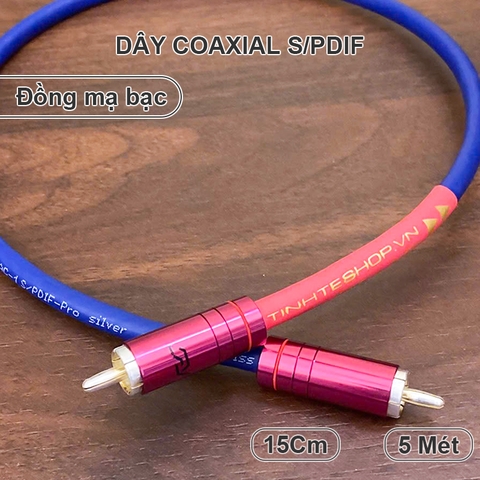 Dây coaxial S/PDIF 75 Ohm mạ bạc