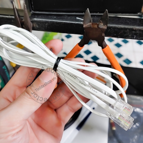 Cáp RJ11 sang RJ45 cắm cho Điện thoại Modem - RJ11 6P4C to RJ45 8P4C cable