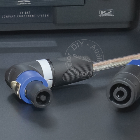 Cáp loa nối dài DIY 0.2 đến 10 mét - Speakon audio cable extension plug for Power Amplifier Speakers