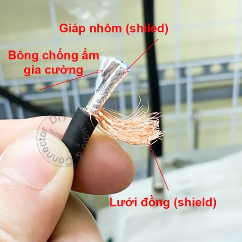 Dây tín hiệu âm thanh chống nhiễu 4 lõi Sunrise Đài Loan - 4-core audio cable with good noise shielding