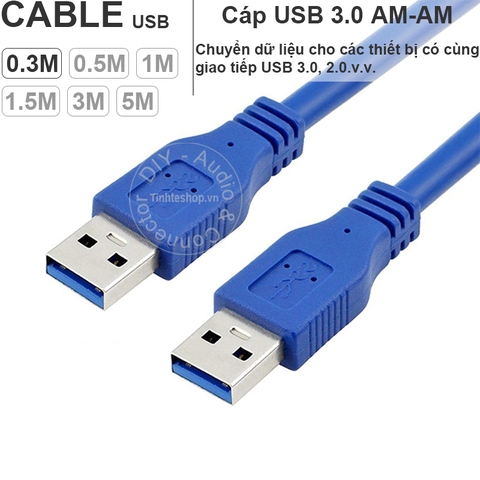 Dây USB 3.0 AM AM 0.2 đến 5 mét - USB 3.0 2 male cable