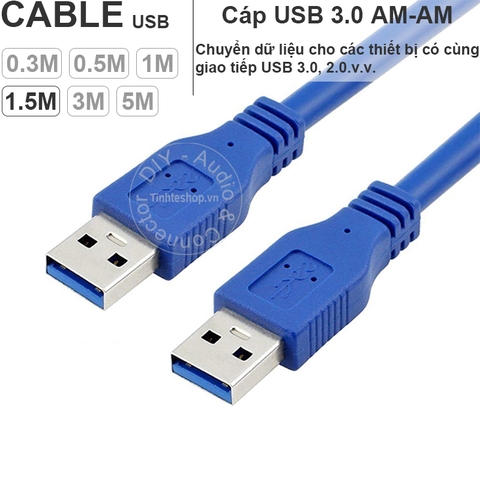 Dây USB 3.0 AM AM 0.2 đến 5 mét - USB 3.0 2 male cable