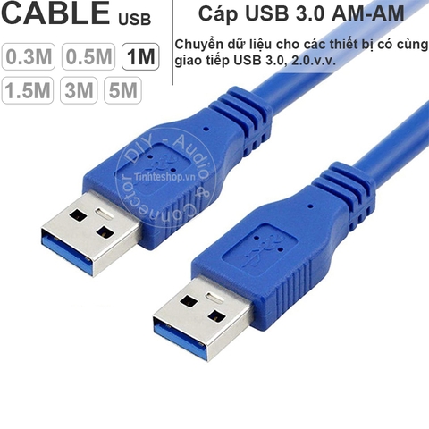 Dây USB 3.0 AM AM 0.2 đến 5 mét - USB 3.0 2 male cable
