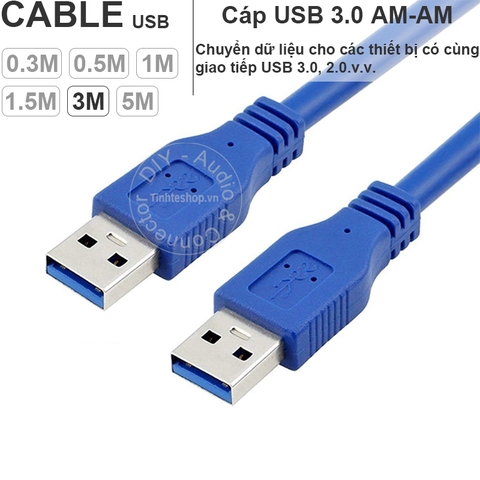 Dây USB 3.0 AM AM 0.2 đến 5 mét - USB 3.0 2 male cable