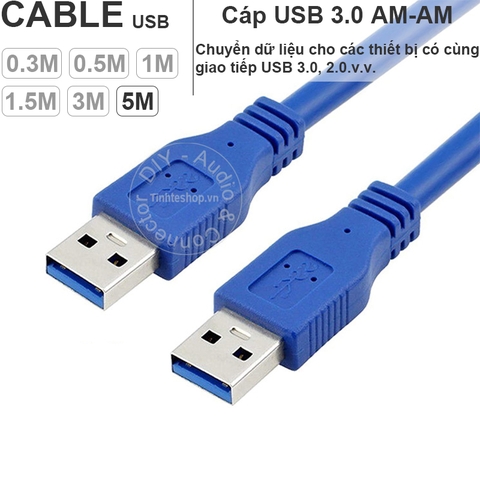 Dây USB 3.0 AM AM 0.2 đến 5 mét - USB 3.0 2 male cable