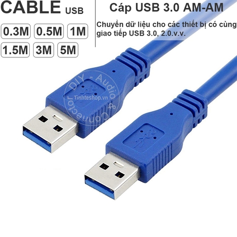 Dây USB 3.0 AM AM 0.2 đến 5 mét - USB 3.0 2 male cable