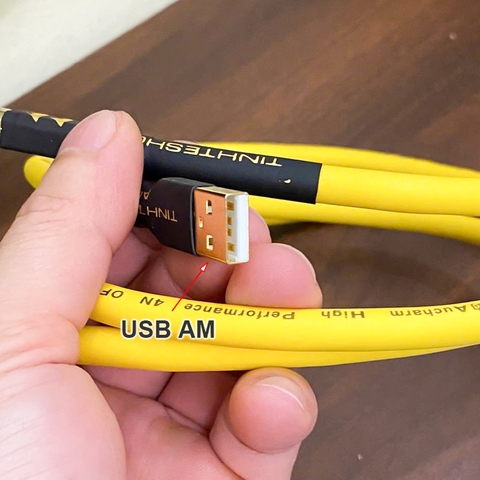 Dây cấp nhạc từ máy tính qua DAC AMP đồng mạ bạc hiệu suất cao âm thanh sáng