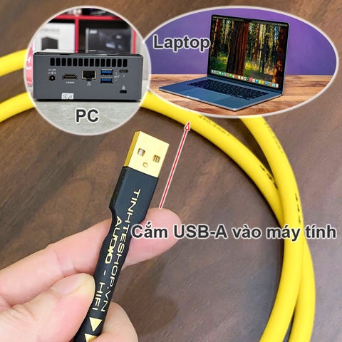 Dây cấp nhạc từ máy tính qua DAC AMP đồng mạ bạc hiệu suất cao âm thanh sáng