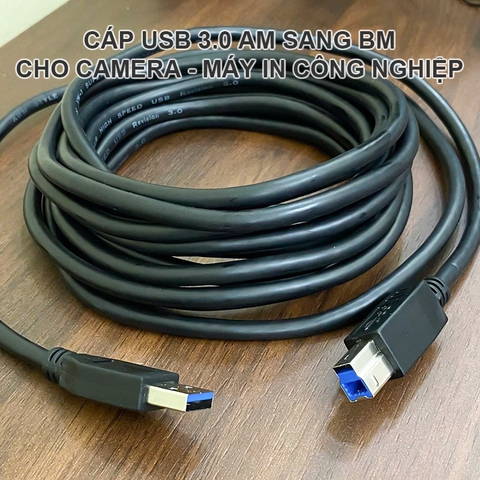 Cáp USB 3.0 AM - BM cho Kính hiển vi điện tử Camera công nghiệp Máy in Scan công nghiệp