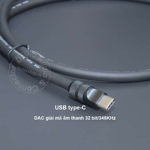 Cáp type-C sang 3.5 giải mã 32bit 384KHz DIY 0.1 đến 5 mét - USB-C to 1/8 AUX audio cable